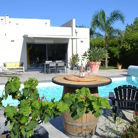 Contemporaine Avec Piscine Privee Et Climatisation A 15min Plages - Fr-1-529-251 Περπινιάν